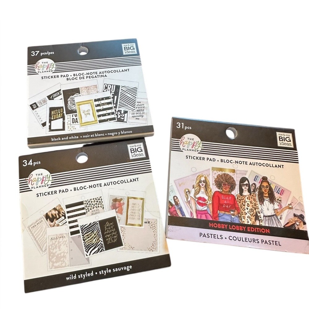 The Happy Planner Mini Sticker Book 3 Piece Set